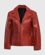 Women's Zipper Leather Jacket
