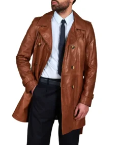 Men's Brown Vintage Leather Coat - Trendy Leather Jackets
