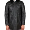 Men's Oscar Black Leather Coat - Trendy Leather Jackets