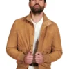 Men's Brown Suede Leather Jacket - Trendy Leather Jackets