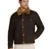 Alfie Dark Brown Shearling Jacket - Trendy Leather Jackets