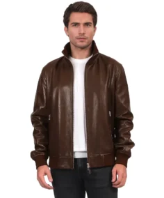 Arthur Dark Brown Leather Jacket - Trendy Leather Jackets