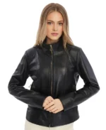 Blythe Black Leather Jacket - Trendy Leather Jackets
