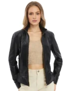 Blythe Black Leather Jacket - Trendy Leather Jackets