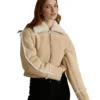 Clara Suede Shearling Jacket - Trendy Leather Jackets