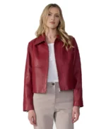 Women Red Leather Jacket - Trendy Leather Jackets