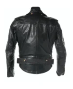 Black Women's Leather Biker Jacket Back - Trendy Leather Jackets