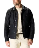 Men's Black Flannel Trucker Jacket - Trendy Leather Jackets