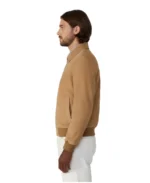 Freddie brown Suede Jacket Side - Trendy Leather Jackets