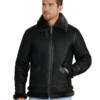 Frederick Shearling Aviator Jacket - Trendy Leather Jackets