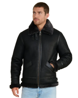 Frederick Shearling Aviator Jacket - Trendy Leather Jackets