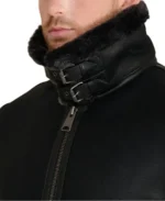 Frederick Shearling Aviator Jacket Collar - Trendy Leather Jackets