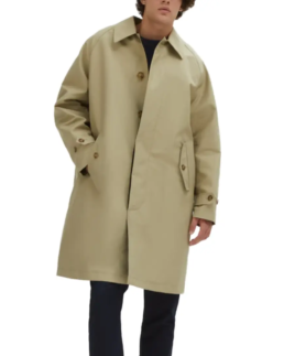 G12 Double Cloth Beige Leather Coat - Trendy Leather Jackets