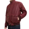 G9 Andorra Red Waxed Leather Jacket - Trendy Leather Jackets