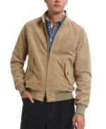 G9 Beige Suede Jacket - Trendy Leather Jackets