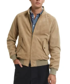G9 Beige Suede Jacket - Trendy Leather Jackets