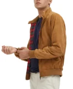 G9 Brown Suede Jacket Side - Trendy Leather Jackets