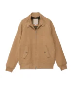 G9 Camel Double Wool Jacket Front - Trendy Leather Jackets