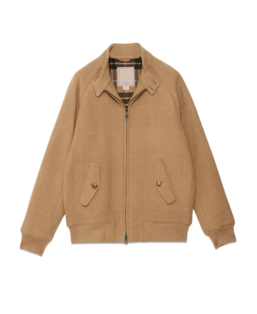 G9 Camel Double Wool Jacket 7 G9 Camel Double Wool Jacket Front - Trendy Leather Jackets
