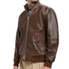G9 Chocolate Brown Bomber Jacket - Trendy Leather Jackets