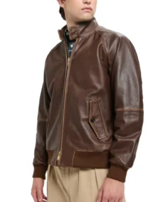 G9 Chocolate Brown Bomber Jacket - Trendy Leather Jackets