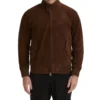 G9 Chocolate Brown Suede Jacket - Trendy Leather Jackets