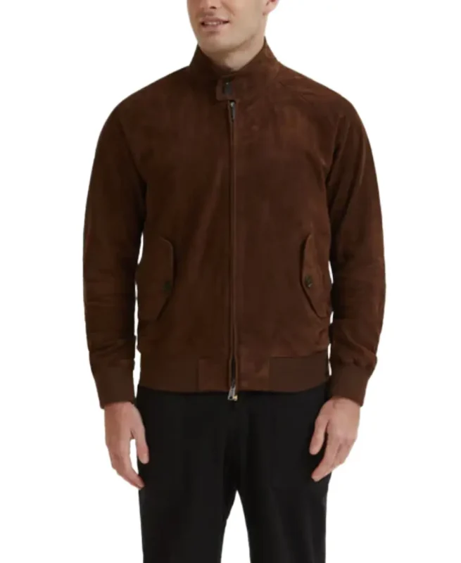 G9 Chocolate Brown Suede Jacket - Trendy Leather Jackets