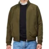 G9 Green Harrington Jacket - Trendy Leather Jackets