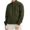G9 Green Linen Jacket - Trendy Leather Jackets