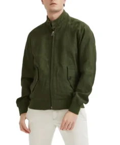 G9 Green Linen Jacket - Trendy Leather Jackets