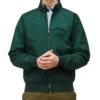 G9 Harrington Green Jacket - Trendy Leather Jackets