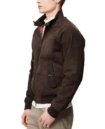 G9 Italian Winter Suede Jacket Side - Trendy Leather Jackets