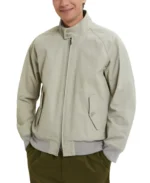 G9 Tent Cloth White Bomber Jacket - Trendy Leather Jackets