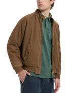 Garment Dyed Canvas G9 Cotton Jacket - Brown