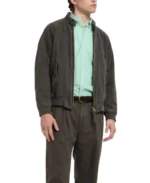 Garment Dyed Canvas G9 Cotton Jacket Side - Black