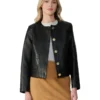 Margot Black Leather Jacket - Trendy Leather Jackets