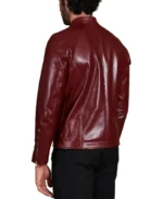 Shop The Men's Anchor Maroon Nappa Vegan Leather Jacket - Trendy Leather Jackets