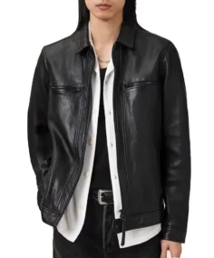 Men's Black Luck Leather Jacket - Trendy Leather Jackets