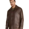 Men's Dark Brown Relaxed Leather Jacket- Trendy Leather Jackets