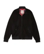 Men's G9 Black Suede Jacket Front - Trendy Leather Jackets