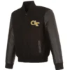 Men's Georgia Tech Black Varsity Jacket - Trendy Leather Jackets