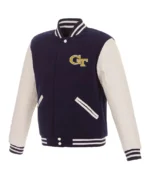 Men's Georgia Tech Varsity Jacket - Trendy Leather Jackets