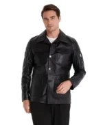 Cedric Black Leather Jacket - Trendy Leather Jackets