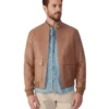 Rafe Light Brown Leather Jacket - Trendy Leather Jackets