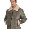 Rupert Shearling Aviator Jacket - Trendy Leather Jackets
