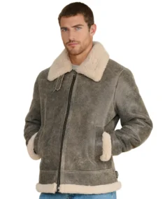 Rupert Shearling Aviator Jacket - Trendy Leather Jackets