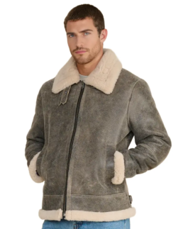 Rupert Shearling Aviator Jacket - Trendy Leather Jackets