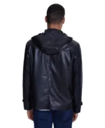 Shop The Adrian Black Hooded Leather Jacket - Trendy Leather Jackets