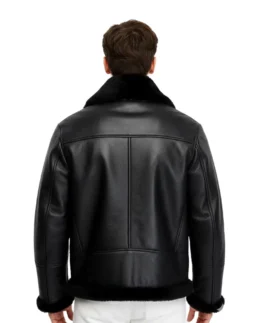 Shop The Albert Black Shearling Leather Jacket - Trendy Leather Jackets