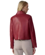 Shop The Women Red Leather Jacket - Trendy Leather Jackets